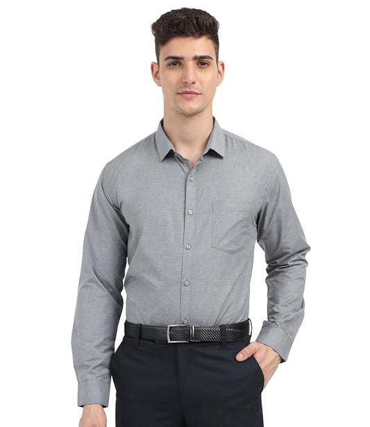 Shirt for Men, Solid Full Sleeves Shirt, Wrinkle Free Mens Shirts,